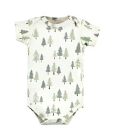 Hudson Baby Boys Unisex Cotton Bodysuits, Forest Deer 3-Pack