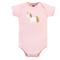 Hudson Baby Baby Girls Hudson Cotton Bodysuits 5pk