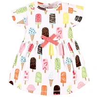 Touched by Nature Toddler Boys Organic Cotton Dress and Cardigan, Popsicle