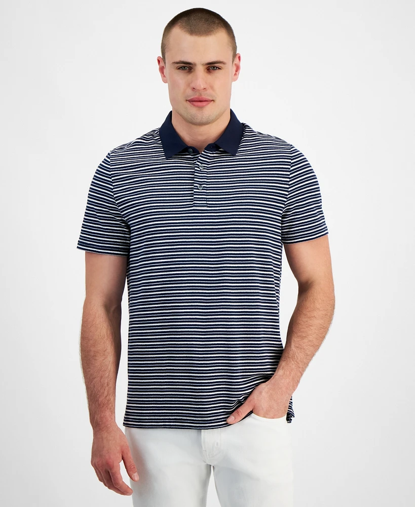 Michael Kors Men's Modern-Fit Stripe Polo