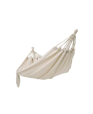 Slickblue Cotton Hammock Swing Bed for Patio, Porch, Stand not Included, Garden or Backyard Lounging