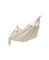 Slickblue Cotton Hammock Swing Bed for Patio, Porch, Stand not Included, Garden or Backyard Lounging