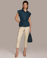 Donna Karan Women's Belted Cap-Sleeve Jacket