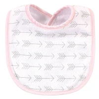 Hudson Baby Infant Girl Cotton and Polyester Bibs 10pk, One