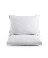 Unikome 2 Pack Medium Density Goose Feather Gusset Pillows