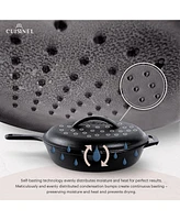 Cuisinel Cast Iron Skillet with Lid - 12"-inch Pre-Seasoned Covered Frying Pan