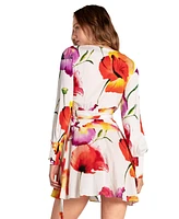 Belle & Bloom Women's The Dancer Longsleeve Mini Wrap Dress