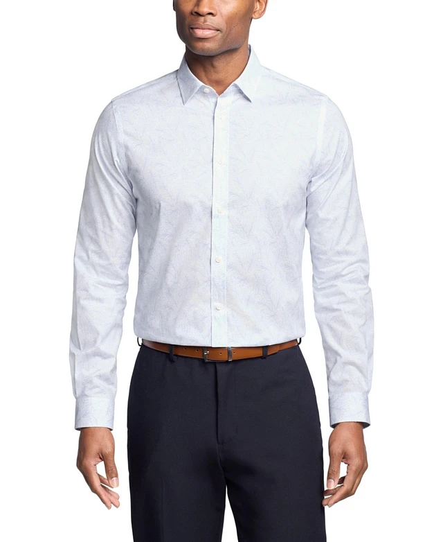 michael kors men's slim fit dress shirt Michael Kors Blueberry Blue Checkered Slim Fit Dress Shirt