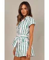 Petal and Pup Women's Addie Tie Waist Romper