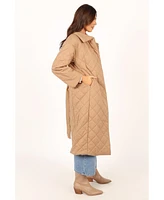 Petal and Pup Womens Kallie Quilted Tie Front Coat