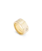 Coach Faux Stone Signature Horse Carriage Band Ring