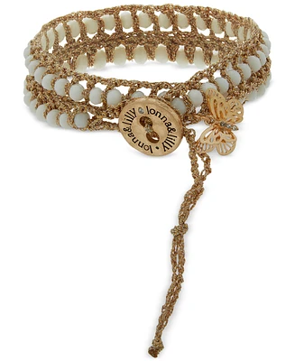 onna & lilly Gold-Tone Beaded Multi Wrap Bracelet