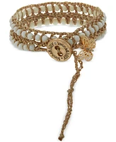 onna & lilly Gold-Tone Beaded Multi Wrap Bracelet