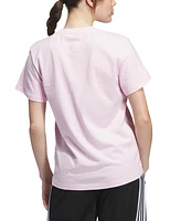 adidas Women's Cotton Daisy Logo Graphic T-Shirt