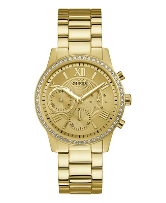 Guess Women's Multi-function Gold Tone Stainless Steel Watch 40 mm