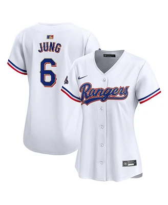 Nike Women's Josh Jung White Texas Rangers 2024 Gold Collection Limited Player Jersey