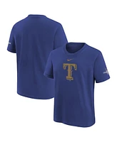 Nike Big Boys and Girls Royal Texas Rangers 2024 Gold Collection Logo T-Shirt