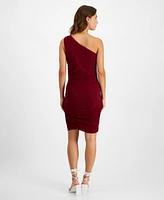 Bar Iii Women's Ruched One-Shoulder Mini Dress