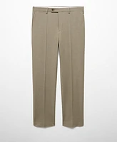 Mango Men's Stretch Fabric Slim-Fit Suit Pants
