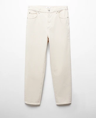 Mango Men's Relaxed-Fit Cotton Jeans