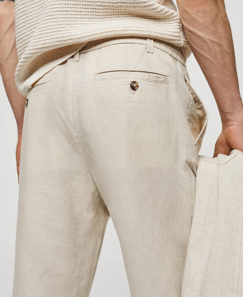 Mango Men's Slim-Fit Drawstring Pants