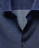 Mango Men's Regular-Fit Cotton Chambray Shirt