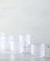 Fortessa Jupiter Clear Coffee Cup 12oz, Set of 6