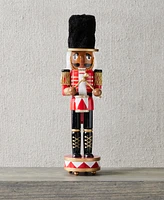 Holiday Lane Royal Holiday Red Black And Gold African American Drummer Nutcracker, Created for Macy's