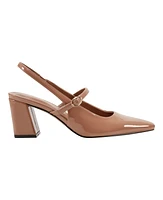 Marc Fisher Women's Lanai Block Heel Dress Snip Toe Slingbacks
