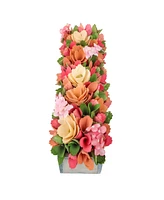 National Tree Company 16" Spring Multicolor Floral Window Box