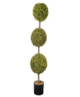 National Tree Company 48 Boxwood Three-Ball Topiary