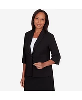 Alfred Dunner Women's featuring long sleeves Classic Fit Jacket