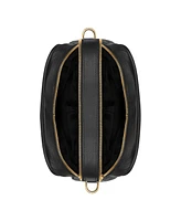 Champs Leather Double-Zip Shoulder Bag