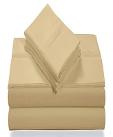 Tribeca Living Super Soft Solid Dp Easy-Care Extra Deep Pocket Sheet King Set