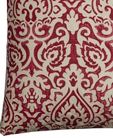 Rizzy Home Damask Polyester Filled Decorative Pillow, 22" x