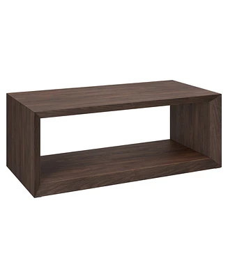 Hudson & Canal Osmond 48" Wide Rectangular Coffee Table in Alder