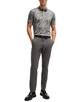 Boss by Hugo Men's Houndstooth Slim-Fit Polo Shirt