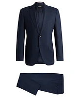 Boss by Hugo Men's Micro-Patterned Regular-Fit Suit