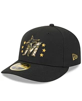 New Era Men's Black Miami Marlins 2024 Armed Forces Day Low Profile 59FIFTY Fitted Hat