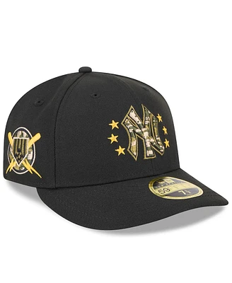 New Era Men's Black New York Yankees 2024 Armed Forces Day Low Profile 59FIFTY Fitted Hat