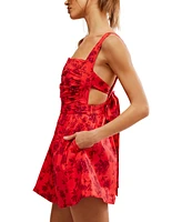 Free People Women's Meet Me Maui Printed Mini Dress