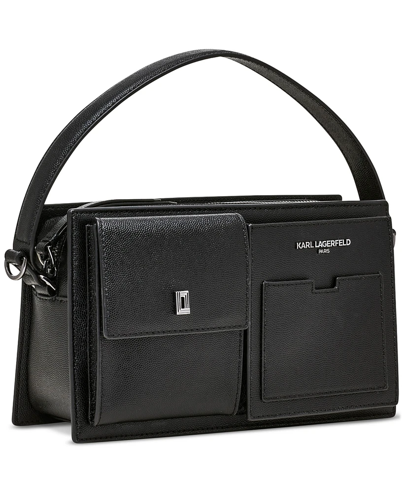 Karl Lagerfeld Paris Porte Small Leather Crossbody