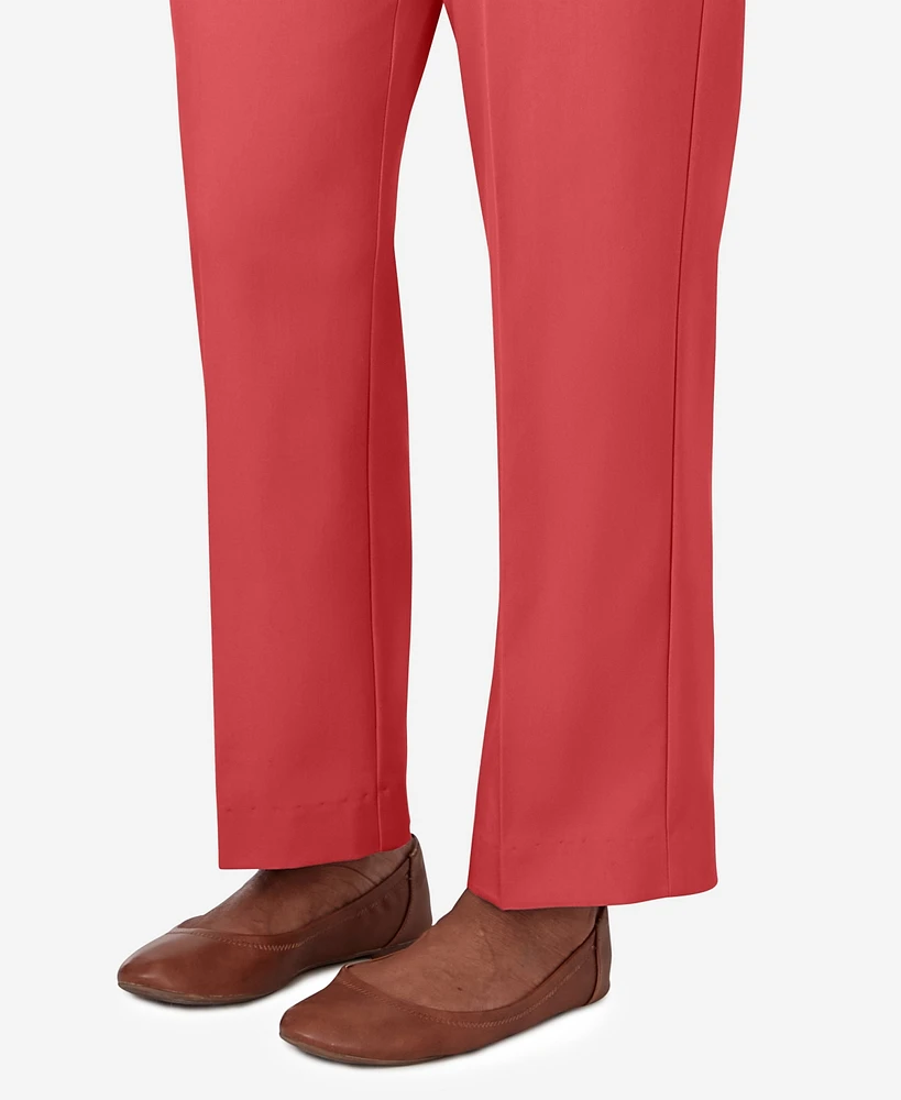 Alfred Dunner Petite Sedona Sky Pull On Balanced Straight Leg Pant, & Short