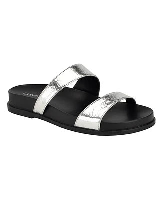 Calvin Klein Women's Explore Footbed Slide Sandals