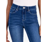 Dollhouse Juniors' High-Rise Flare-Hem Jeans