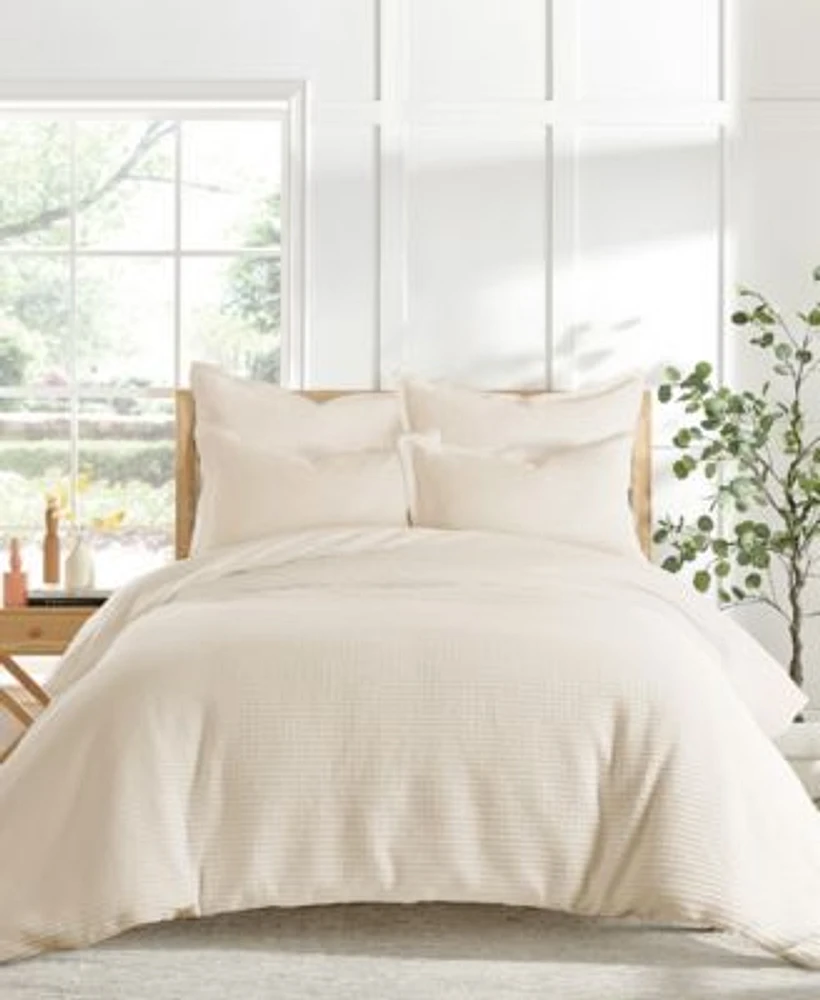 Levtex Cloud Waffle Textured Duvet Cover Sets