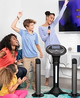 Singing Machine, Wi-Fi Karaoke Machine for Adults, Black - Karaoke Pedestal with 7" Touchscreen Display, Built