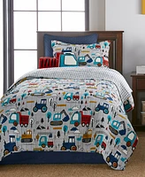 Levtex Kids Mod Trucks Reversible -Pc. Quilts Set