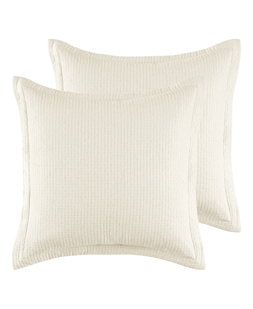 Levtex Reeded 2-Pc. Sham Set, European