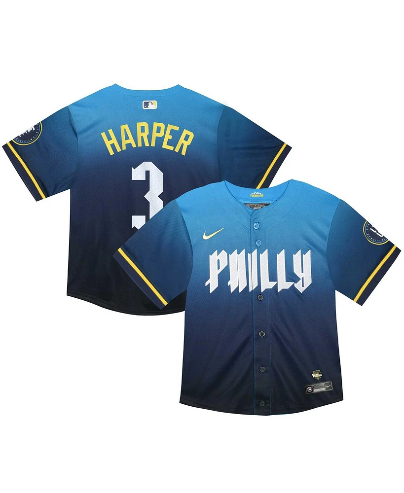 Nike Infant Bryce Harper Blue Philadelphia Phillies 2024 City Connect Limited Player Jersey